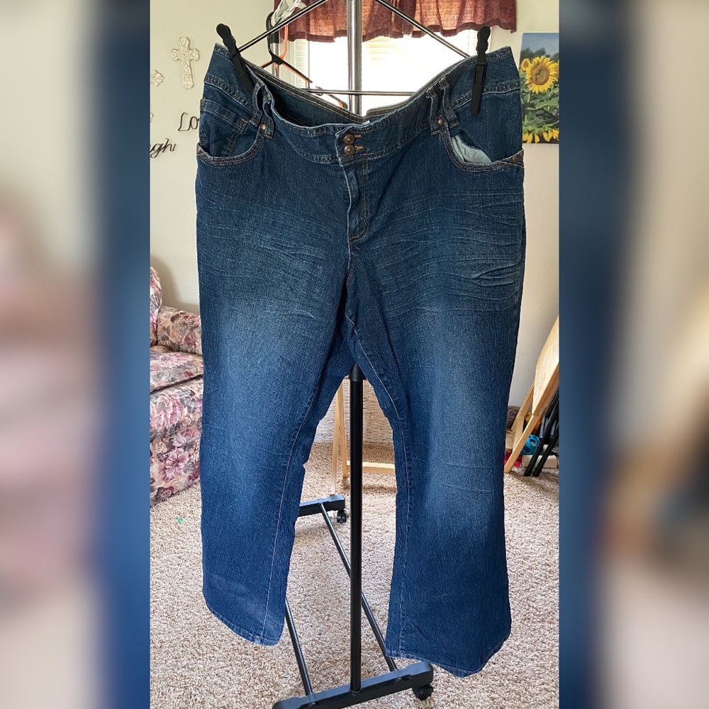 Women’s Plus Size 22 Dark Wash Cato Bootcut Jeans